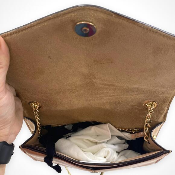 SANDRO Beige Crossbody Bag With Gold Accent Strap - Picture 4 of 9